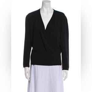 TSE Faux Wrap Cashmere Sweater